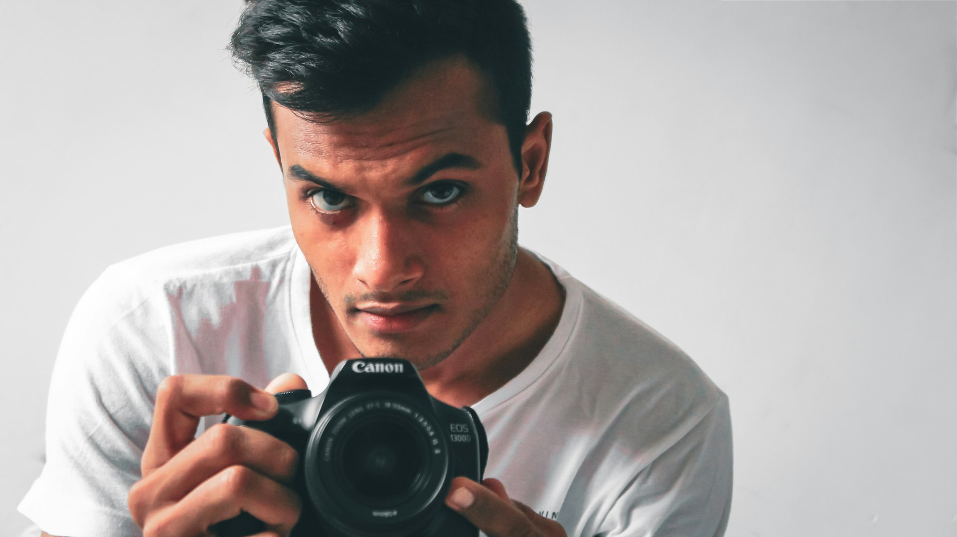 man holding camera